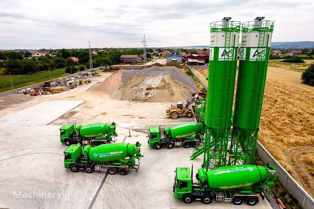 ny FABO CENTRALE À BÉTON COMPACTE À GODET 100 M3/H | STOCK betonfabrik