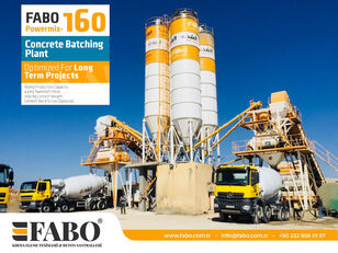 ny FABO POWERMIX-160 STATIONARY CONCRETE BATCHING PLANT betonfabrik