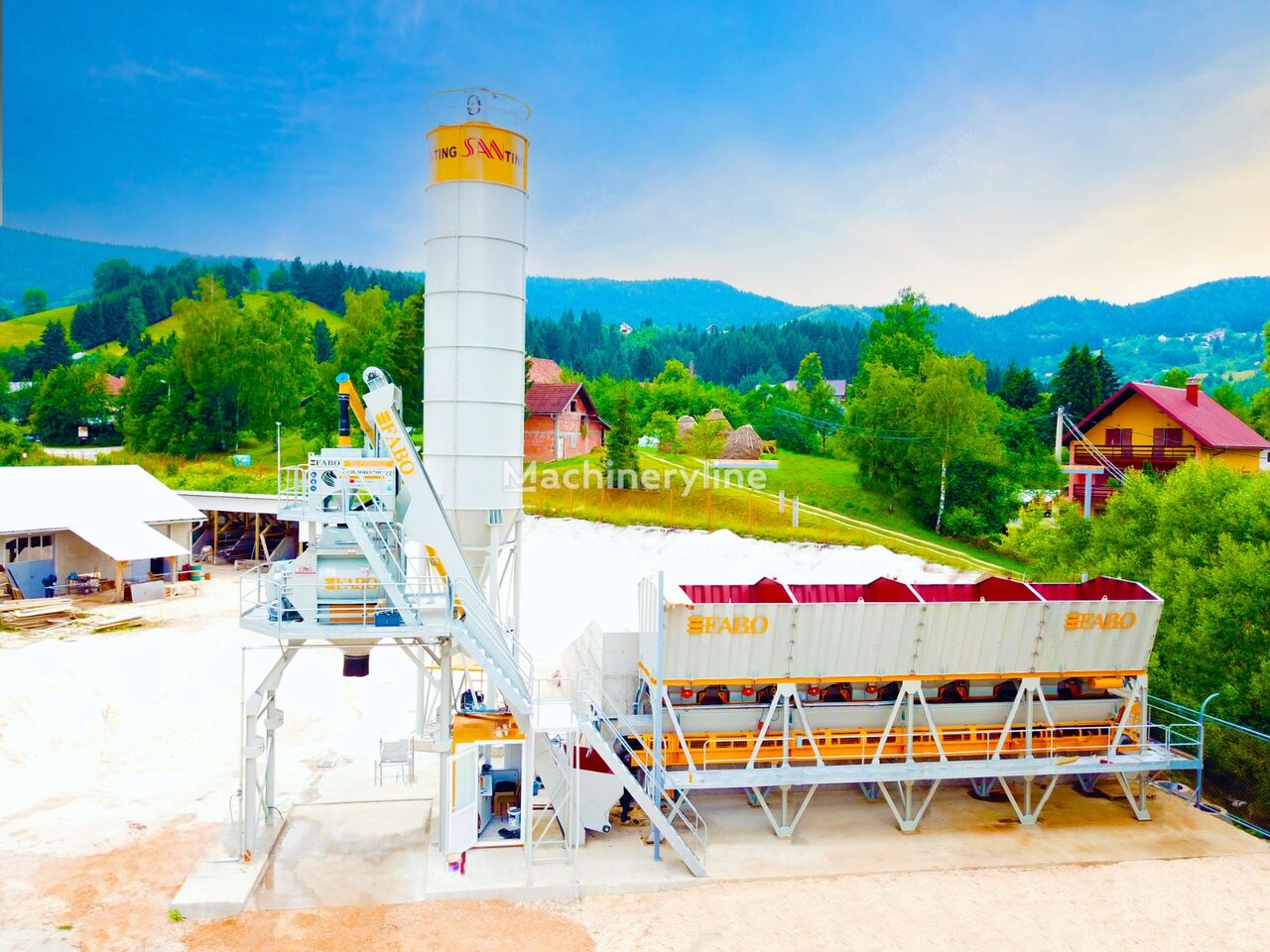 ny FABO SKIP SYSTEM CONCRETE BATCHING PLANT | 110m3/h Capacity | STOCK betonfabrik