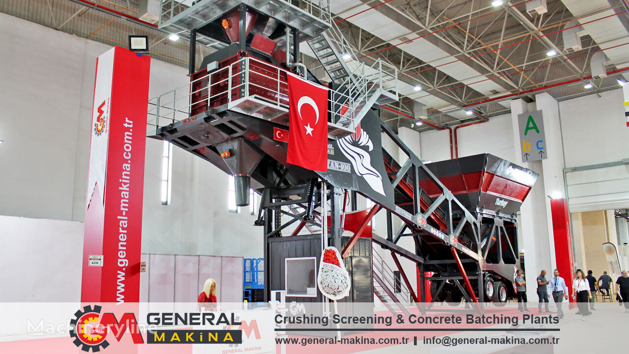ny General Makina Mobile Concrete Plant Turkey betonfabrik