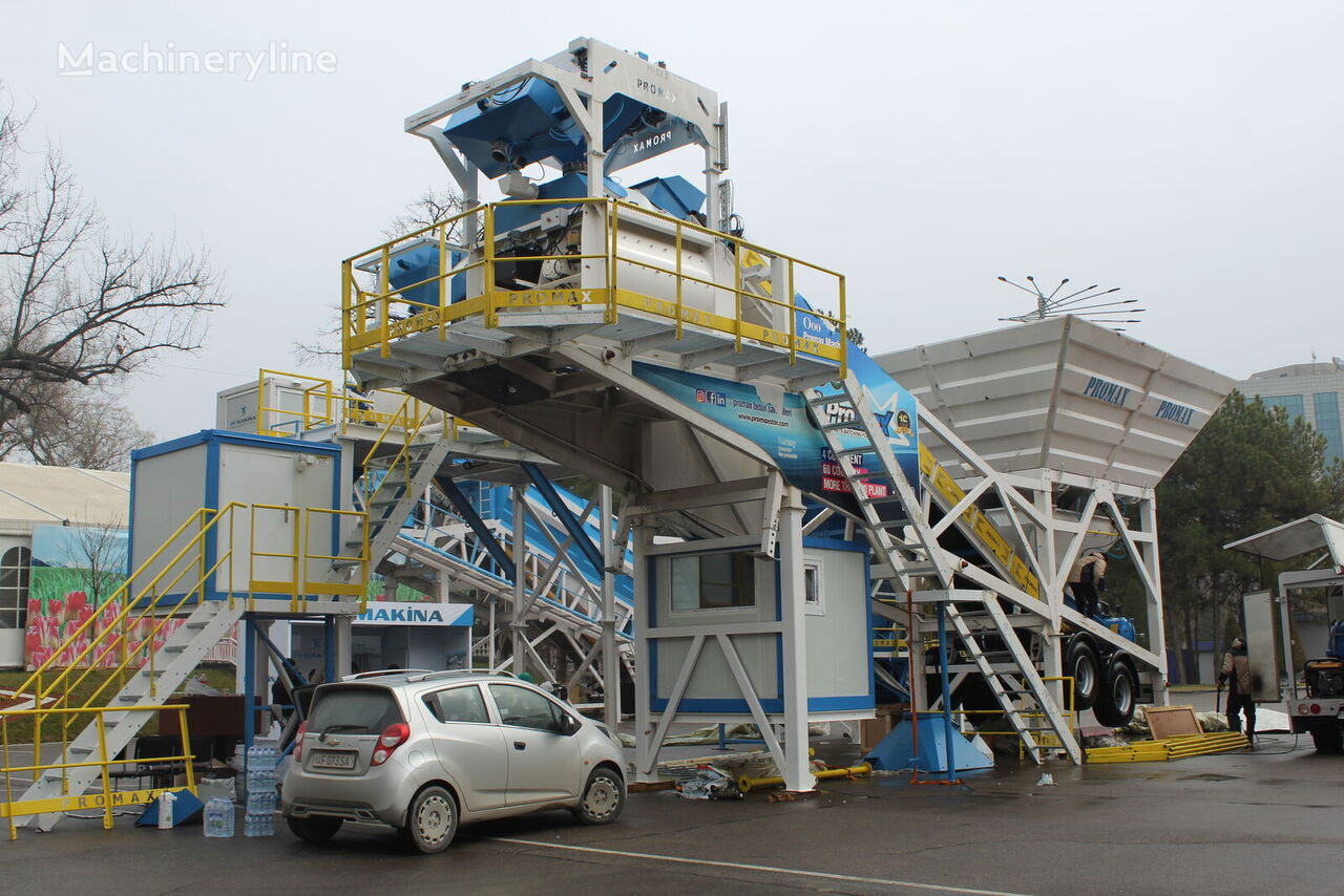 ny Promax Mobile Concrete Batching Plant M100-TWN (100m3/h) betonfabrik