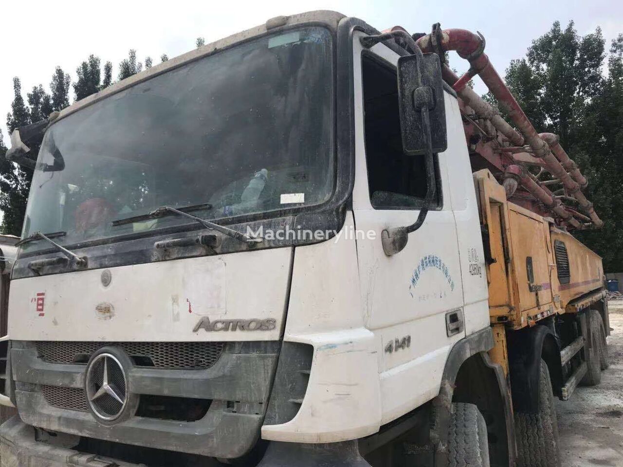 Putzmeister M53 M56 på chassis Mercedes-Benz betonpumpe