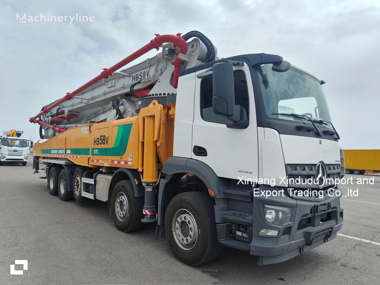 ny XCMG  på chassis Mercedes-Benz AROCS 4140K 58M betonpumpe