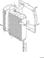 radiator til Komatsu 42N-03-11870, 42N-03-11780, 42N0311870, 42N0311780 rendegraver